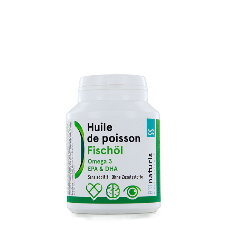 Huile de Poisson, EPA & DHA - 120 gélules (500 mg) - BIOnaturis