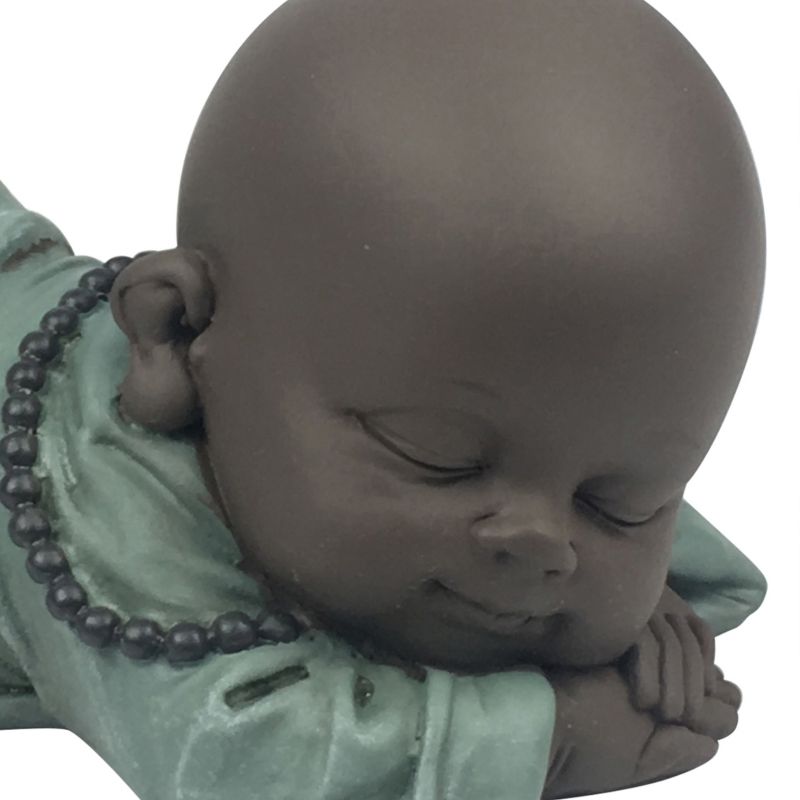 Statuette - "Bronze Schnarcher", ein Baby-Buddha, der Zärtlichkeit inspiriert - Zen'Light