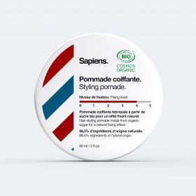 BIO Styling Pomade auf Zuckerbasis - Starker Halt - 60ml - Sapiens