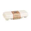 Boîte à œufs robuste en coquille d'œufs et bioplastique, Beige - Pour 10 œufs - Ah Table