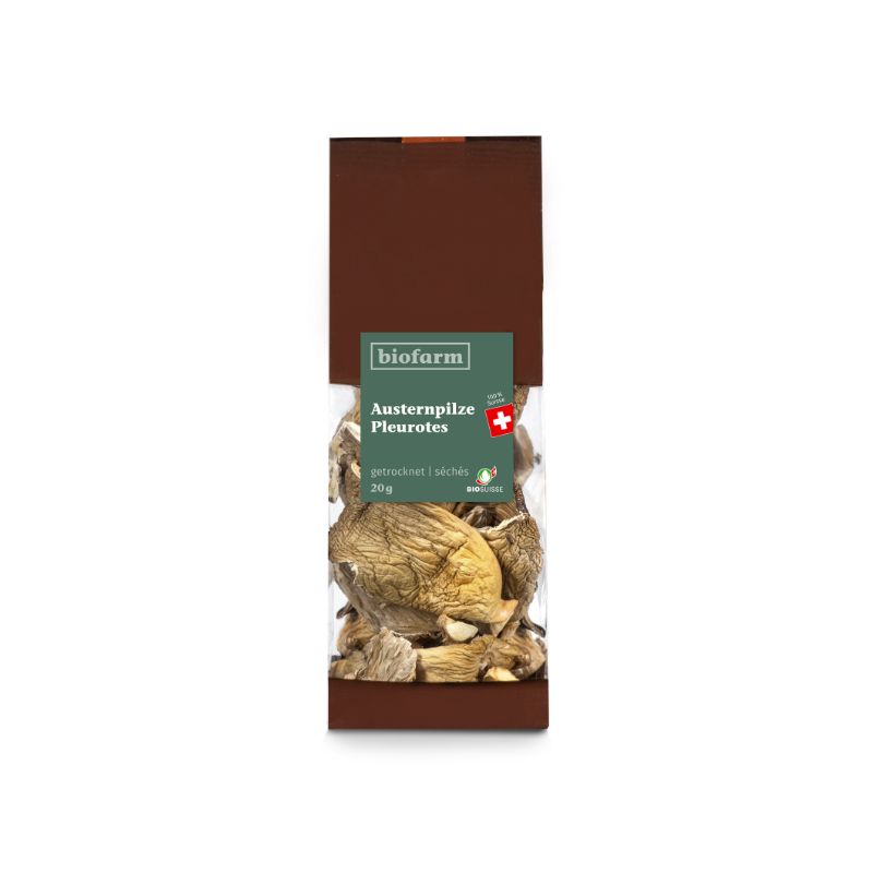 Getrocknete Austernpilze BIO (Schweiz) - 20g - Biofarm