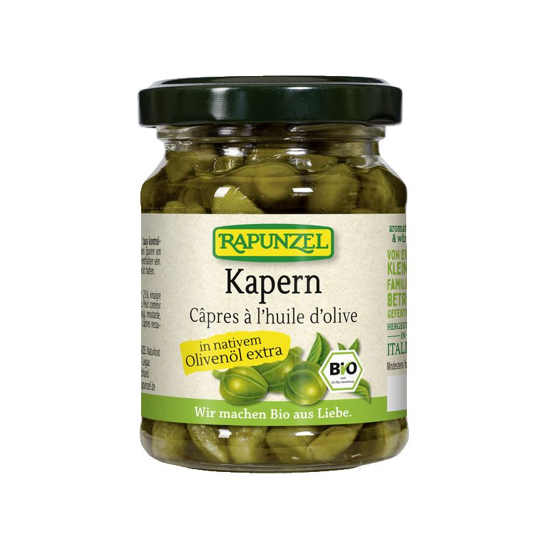 Kapern in Olivenöl BIO (Italien) - 120g - Rapunzel