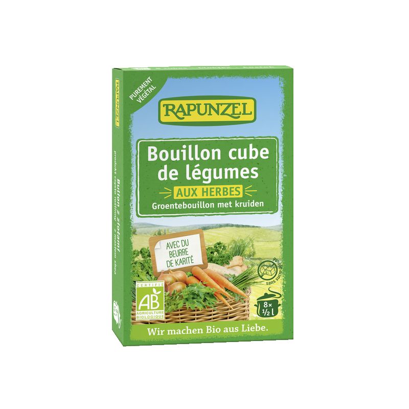 Bouillons de legumes BIO (Autriche) - 8 cubes, 84g - Rapunzel