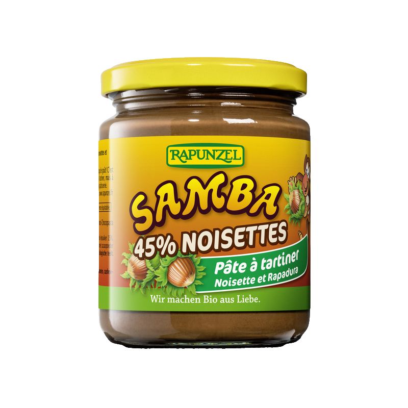 Pate à tartiner BIO, Samba Noisette (Allemagne) - 250g - Rapunzel