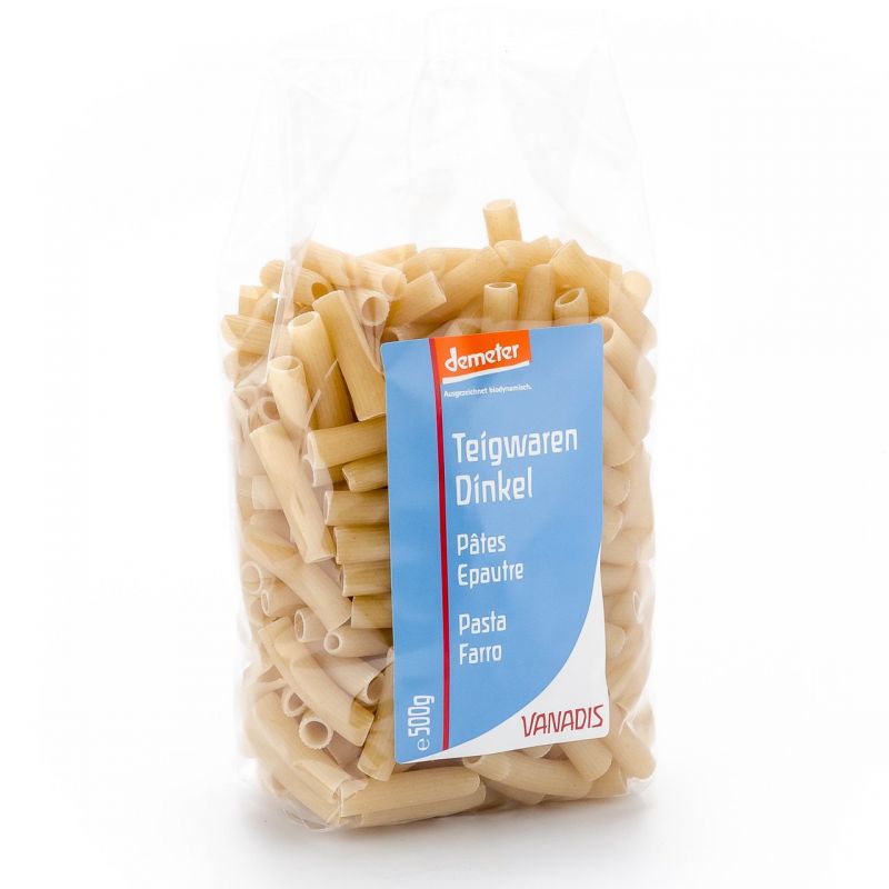 Maccheroni d'épeautre BIO (Demeter, Suisse) BIO - 500g - Vanadis