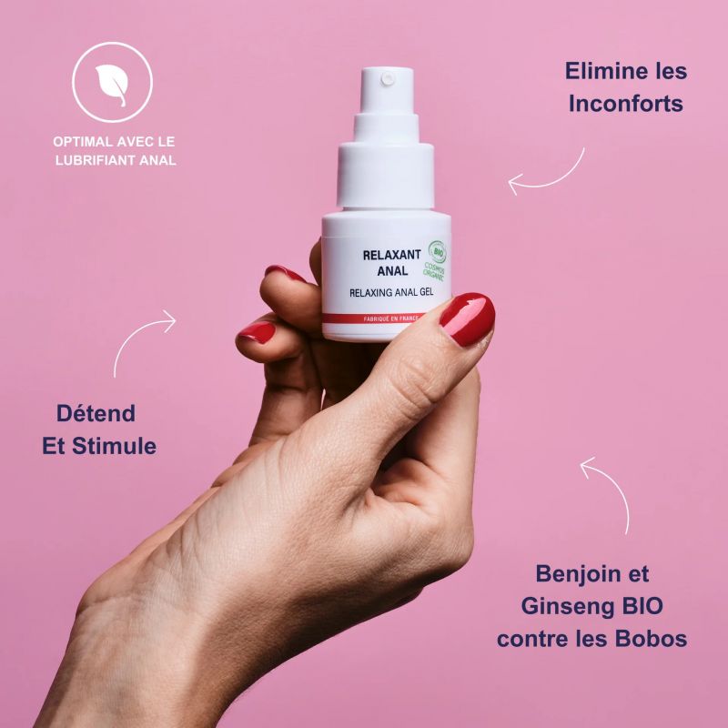 Gel relaxant anal, Décontraction et  lâcher-prise - Vegan, Naturel & BIO - 30ml - Goliate