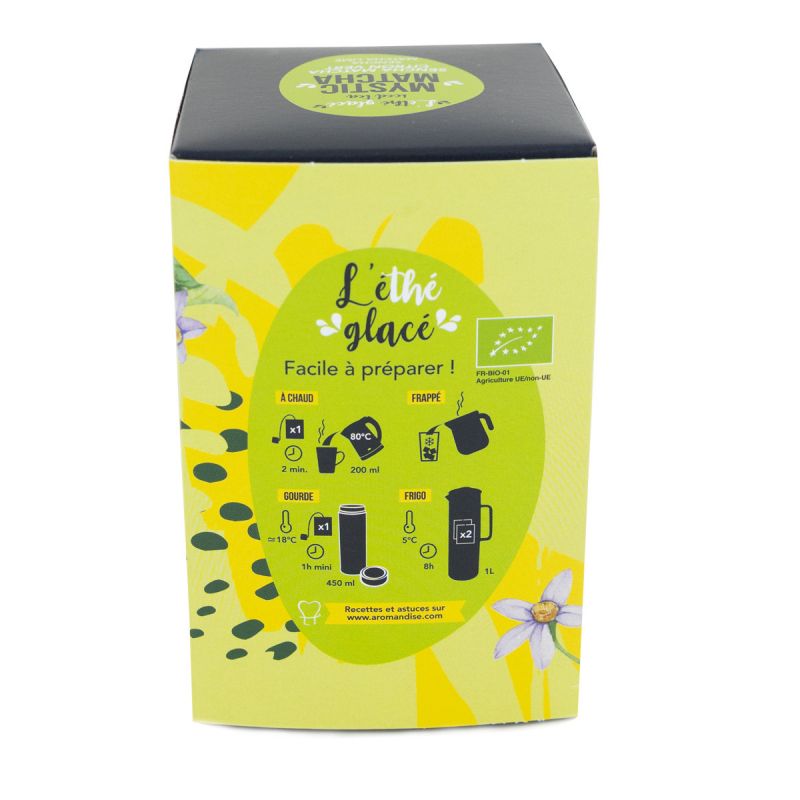 L'éthé Glacé "Mystic Matcha" - Thé glacé, Sencha Matcha et Citron vert - 20 sachets - Aromandise