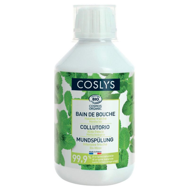 Bain de bouche BIO à la menthe pour une haleine fraiche et naturel - 250ml - Coslys