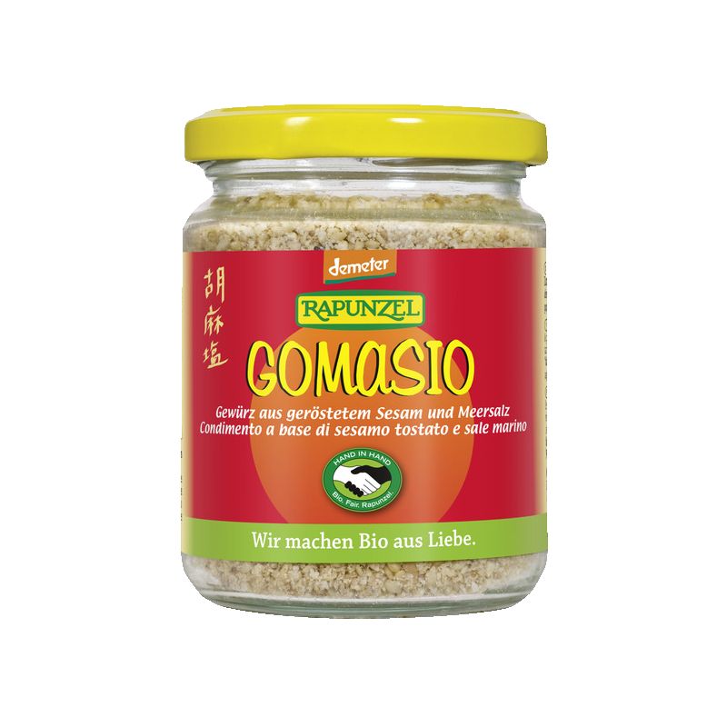 Condimento biologico ed equo-solidale Gomasio, sesamo e sale marino (Demeter, Egitto) - 100g - Rapunzel