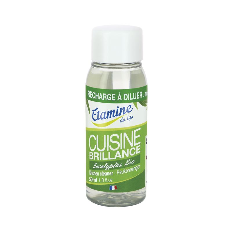 Detergente organico per la pulizia della cucina con eucalipto - Ricarica diluibile 50ml - Etamine du Lys