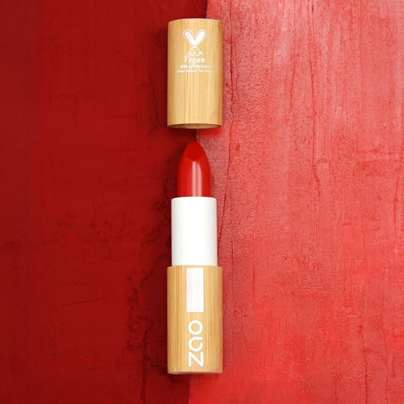 Rouge à lèvres "Audacieux" - 90% Naturel & Vegan - N° 420, Le Rouge - Zao