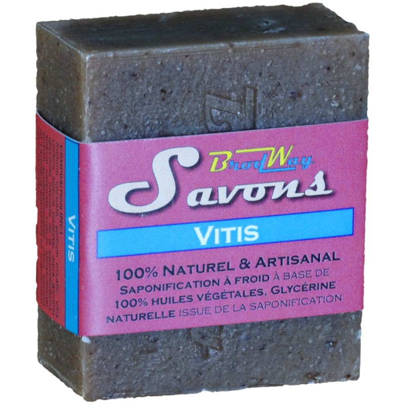 Savon Artisanal Suisse "Vitis" - 100% naturel, saponification à froid – 85g - BrodWay