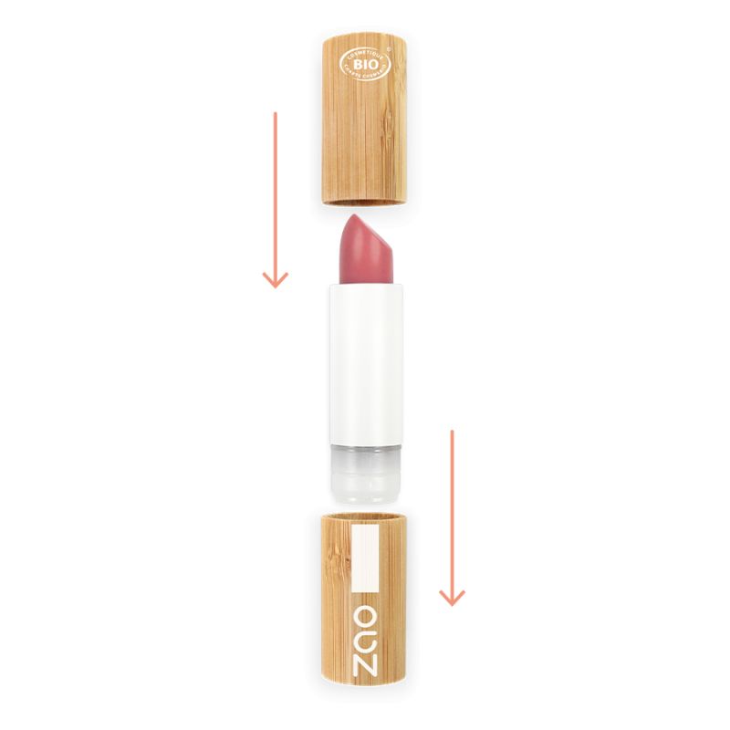 Colour & Repulp Balm, Feuchtigkeitsspendend und aufpolsternd, Nude pink - 100% natürlich, Bio & Vegan - N°485 - Zao