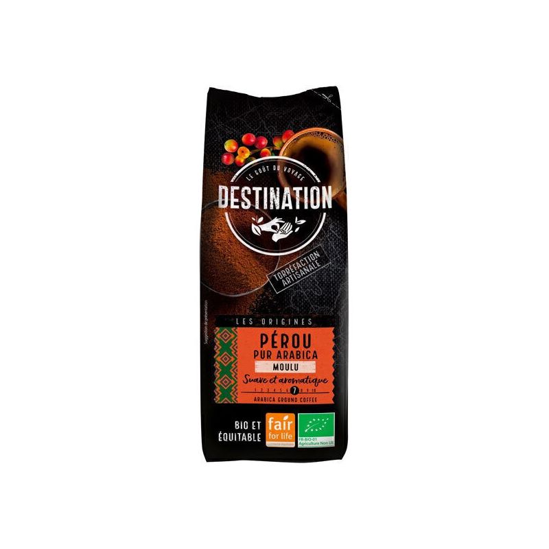 Pérou Pur Arabica Max Havelaar (cafés moulu) - 250g - Destination Café