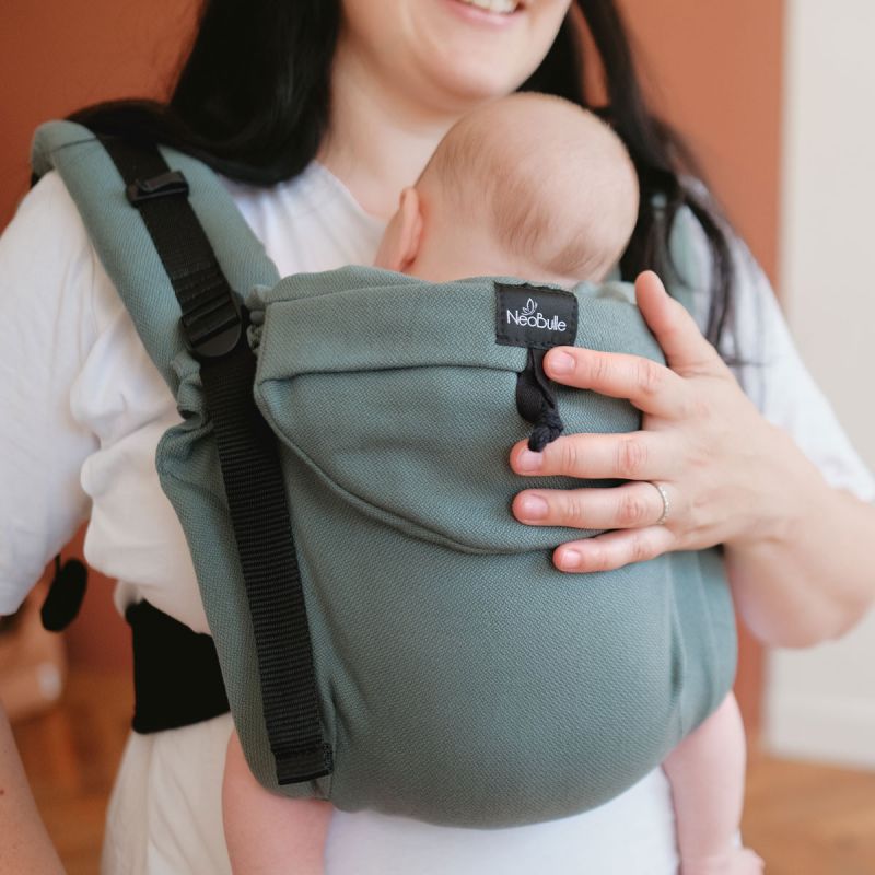 Porte-bébé préformé, NEO v3, intuitif et rapide à installer - 0 à 2ans, Eucalyptus - NéoBulle