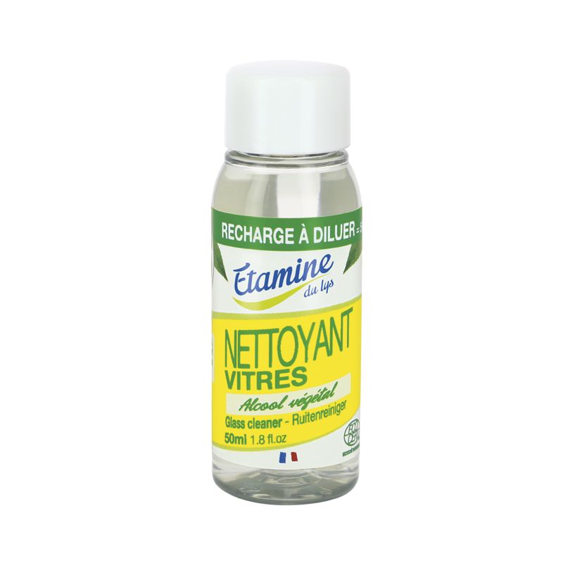 Nettoyant pour vitres BIO - Recharge à diluer de 50ml - Etamine du Lys