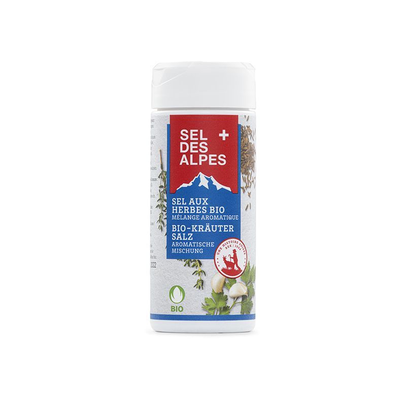 Sale biologico alle erbe (Svizzera), miscela aromatica - 80g - Saline de Bex