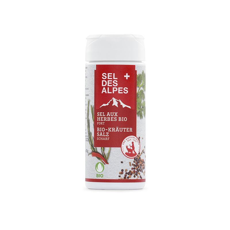 Sel aux herbes BIO (Suisse), Fort - 80g - Saline de Bex