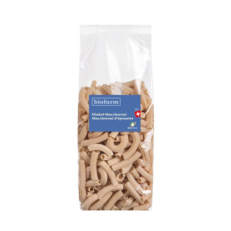 Maccheroni à l'épeautre Bio (Suisse) - 500g - Biofarm