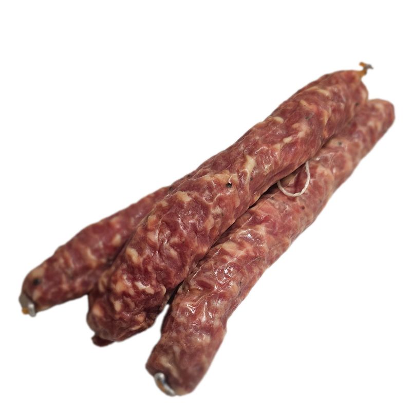 Saucisson Sec Artisanal, XX -100% fait maison, Sans nitrites - 1pce - Boucherie "La Chablaisienne" à Bex (Vaud)