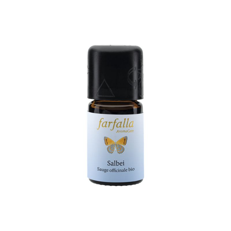 Huile essentielle (Ethérée) - Sauge officinale BIO - 100% naturelle et pure - 5ml - Farfalla