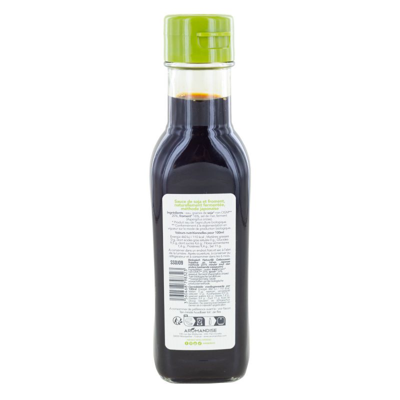 Sojasauce, Shoyu, Salzreduziert (25% weniger Salz) - 152ml - Aromandise