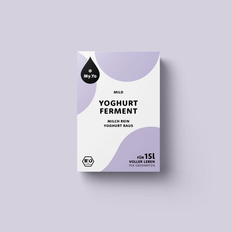 Ferment BIO pour yogourt, DOUX - 3 sachets de 5g - My.Yo