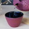 Tasse aus emailliertem Gusseisen, rosa und goldfarben - 0,12 Liter - Aromandise