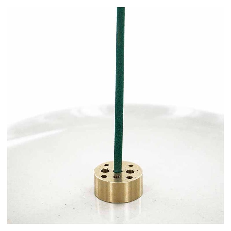 Porta Incenso/Supporto Multi-Bastoncini in Ottone - 9 Fori/3 Misure - 2x1 cm - Les Encens du Monde