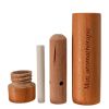 Inhalateur d'huiles essentielles INALIA en bois de Hêtre, avec mèche en coton - 1pce - Innobiz