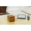 Orologio ecologico Teak Cube Plus, 4 funzioni - Gingko Design