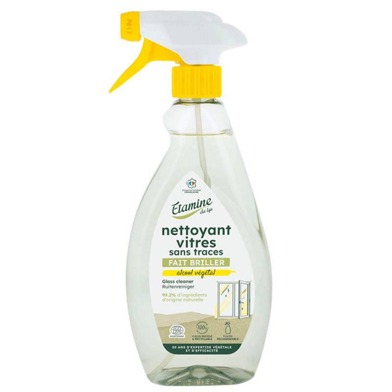 Nettoyant pour Vitres BIO, sans traces - Spray de 500ml - Etamine du Lys