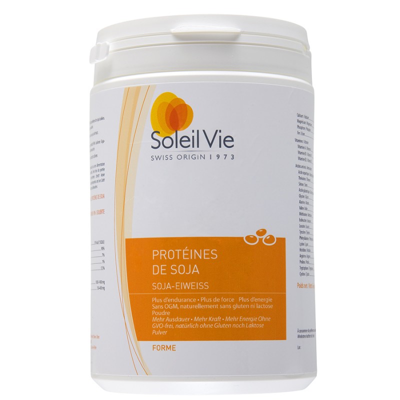Protéines de soja en poudre - 300 g   - Soleil Vie
