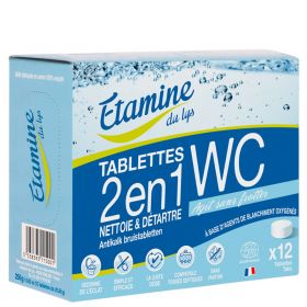 Compresse WC ecologiche 2-in-1, puliscono e disincrostano – 12 pz – Etamine du Lys