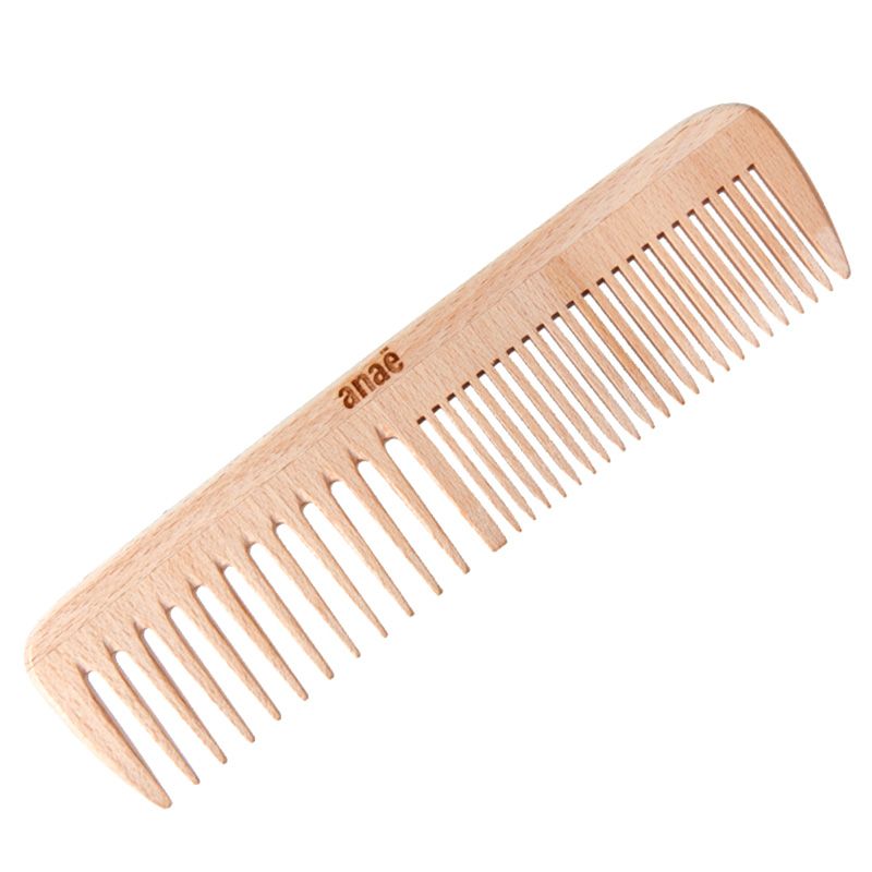 Handgefertigter Holzkamm aus Buchenholz mit zwei Zahnungen – ca. 18 cm – Anaé