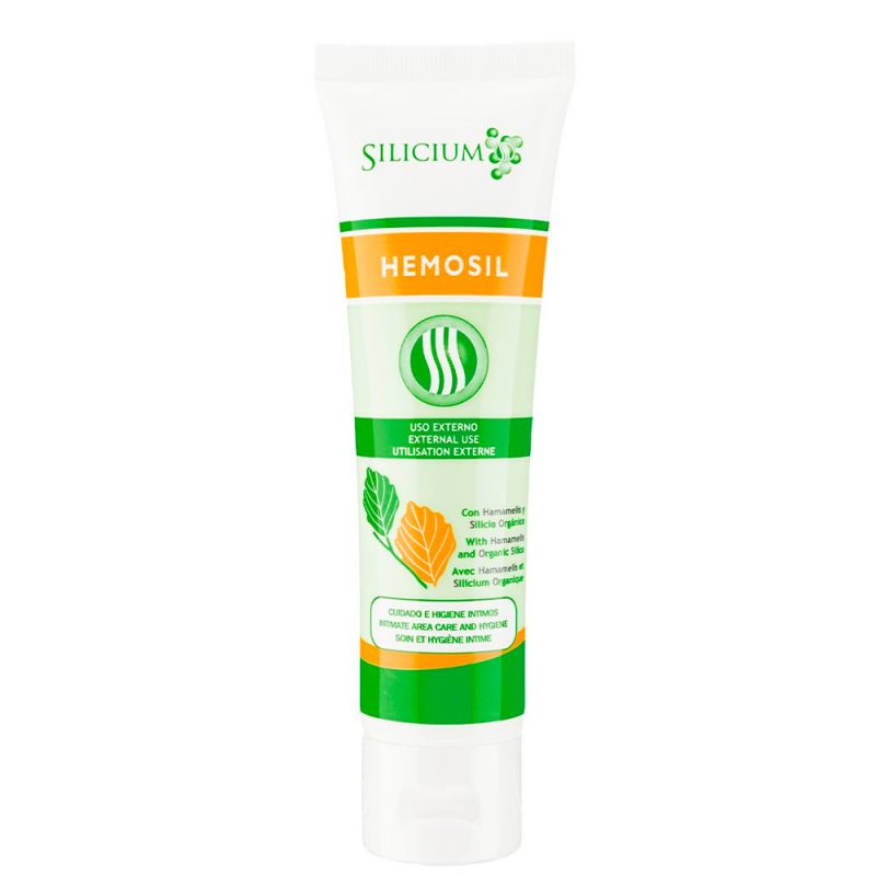 Hemosil – Beruhigendes Gel für Hämorrhoidenpflege und Intimhygiene, Silicium & Hamamelis – 100 ml