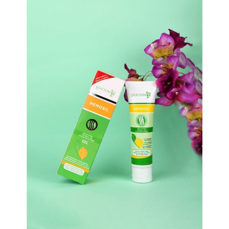 Hemosil – Gel lenitivo per emorroidi e igiene intima, Silicio & Amamelide – 100 ml