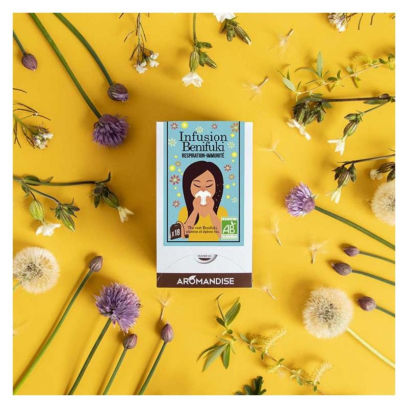 Infuso Benifuki per Respirazione e Immunità - 18 bustine - Aromandise