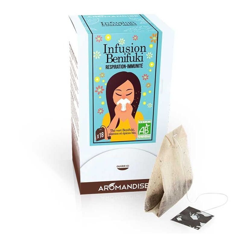 Infusion Benifuki Respiration Immunité - 18 sachets - Aromandise