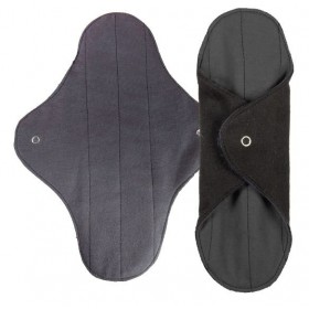 Assorbenti igienici lavabili e riutilizzabili in cotone 100% biologico, bicolore – 2 pezzi, per flusso abbondante – Anaé