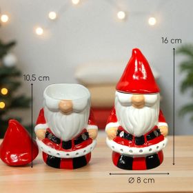 Brûle parfum à bougie en céramique, Série Festive - Père Noël - ZEN'Arôme