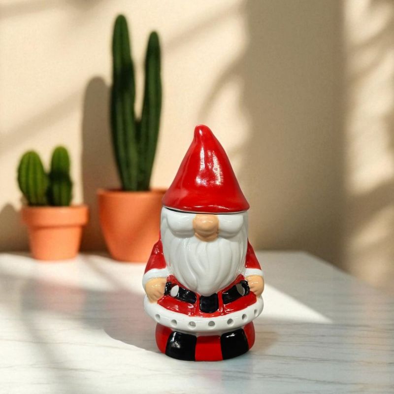 Brucia-essenze in ceramica con candela, Serie Festiva – Babbo Natale – ZEN’Arôme