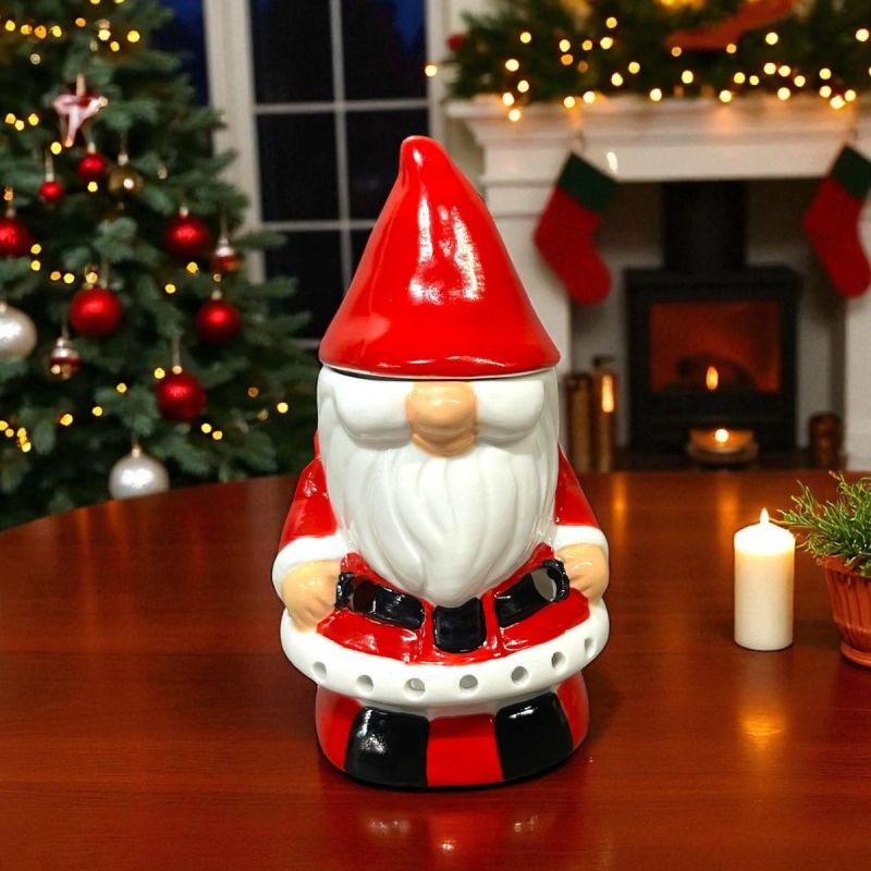 Keramik-Duftbrenner mit Teelicht, Festliche Serie – Weihnachtsmann – ZEN’Arôme