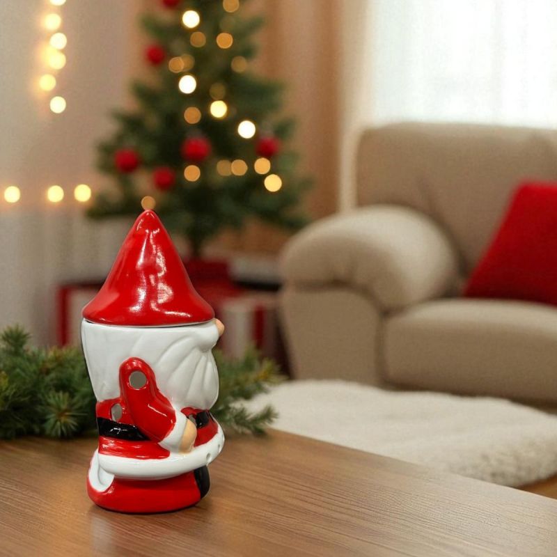 Keramik-Duftbrenner mit Teelicht, Festliche Serie – Weihnachtsmann – ZEN’Arôme