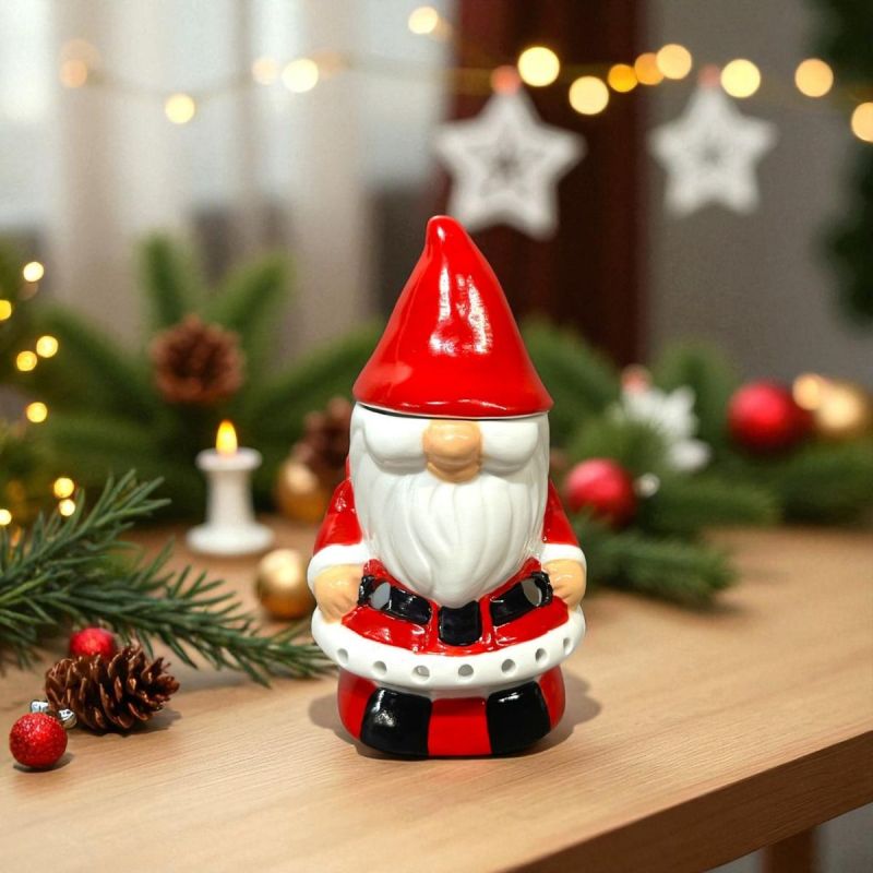 Keramik-Duftbrenner mit Teelicht, Festliche Serie – Weihnachtsmann – ZEN’Arôme