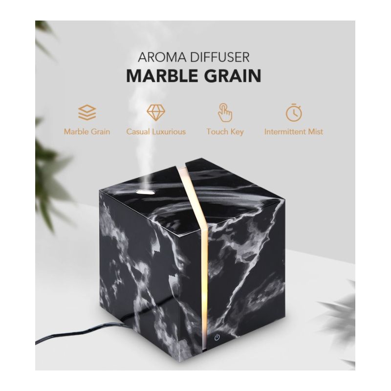 Ultraschall-Aromadiffusor – Black Marble – Swiss Eco Shop