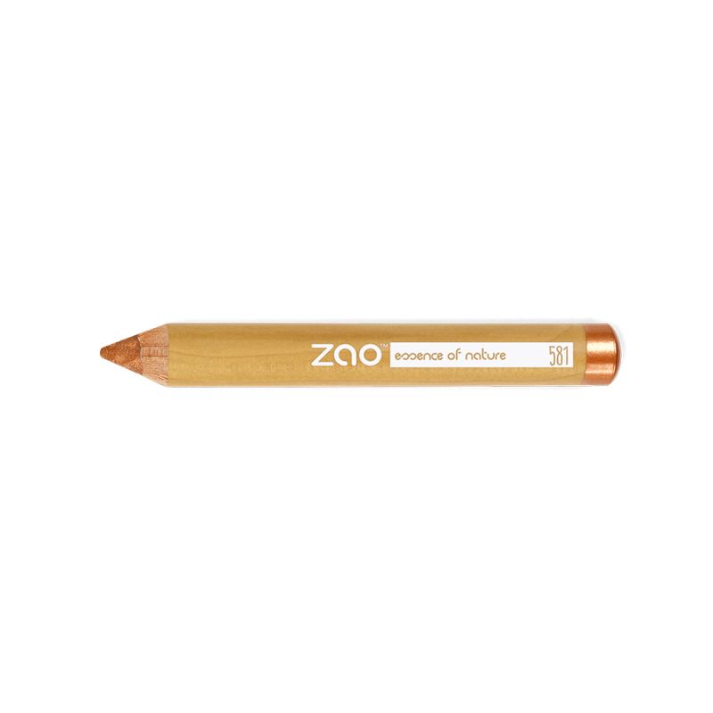 Crayon pour les yeux Jumbo  - 100% naturel, Bio & Vegan - N° 581, Cuivré - Zao