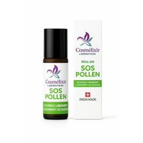 Roll-On aux huiles essentielles SOS Pollen - Respirez librement les saisons - 10 ml - Cosmélixir