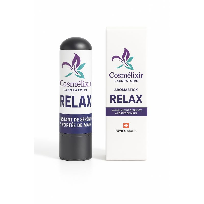 Aromastick (inhalateur) Relax - Instant de sérénité à portée de main - 0.8ml - Cosmélixir