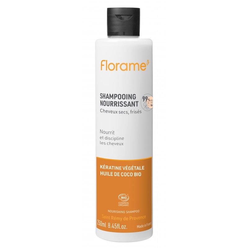 Shampoo BIO Nutriente con cheratina vegetale e olio di cocco - 250 ml - Florame